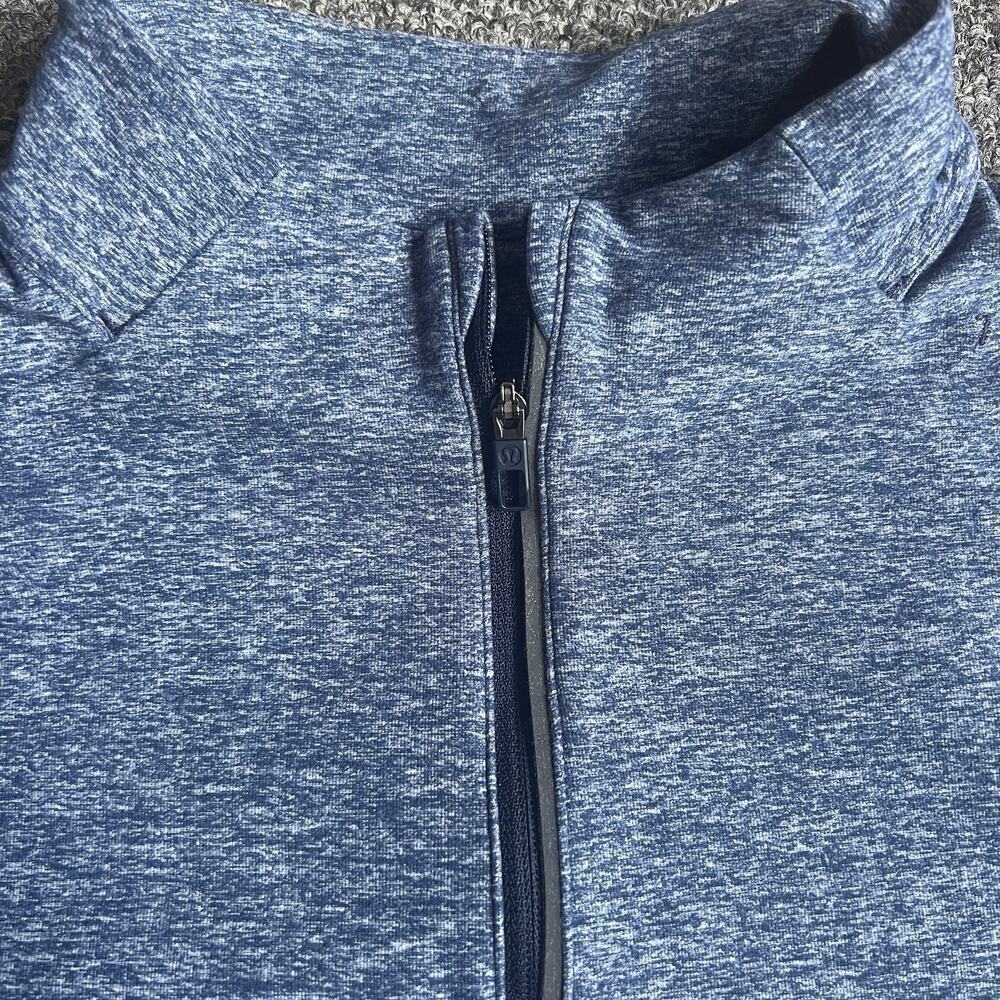 LULULEMON Jacket Mens M Blue Surge 1/2 Zip Pullover M3AN8S - Picture 6 of 7